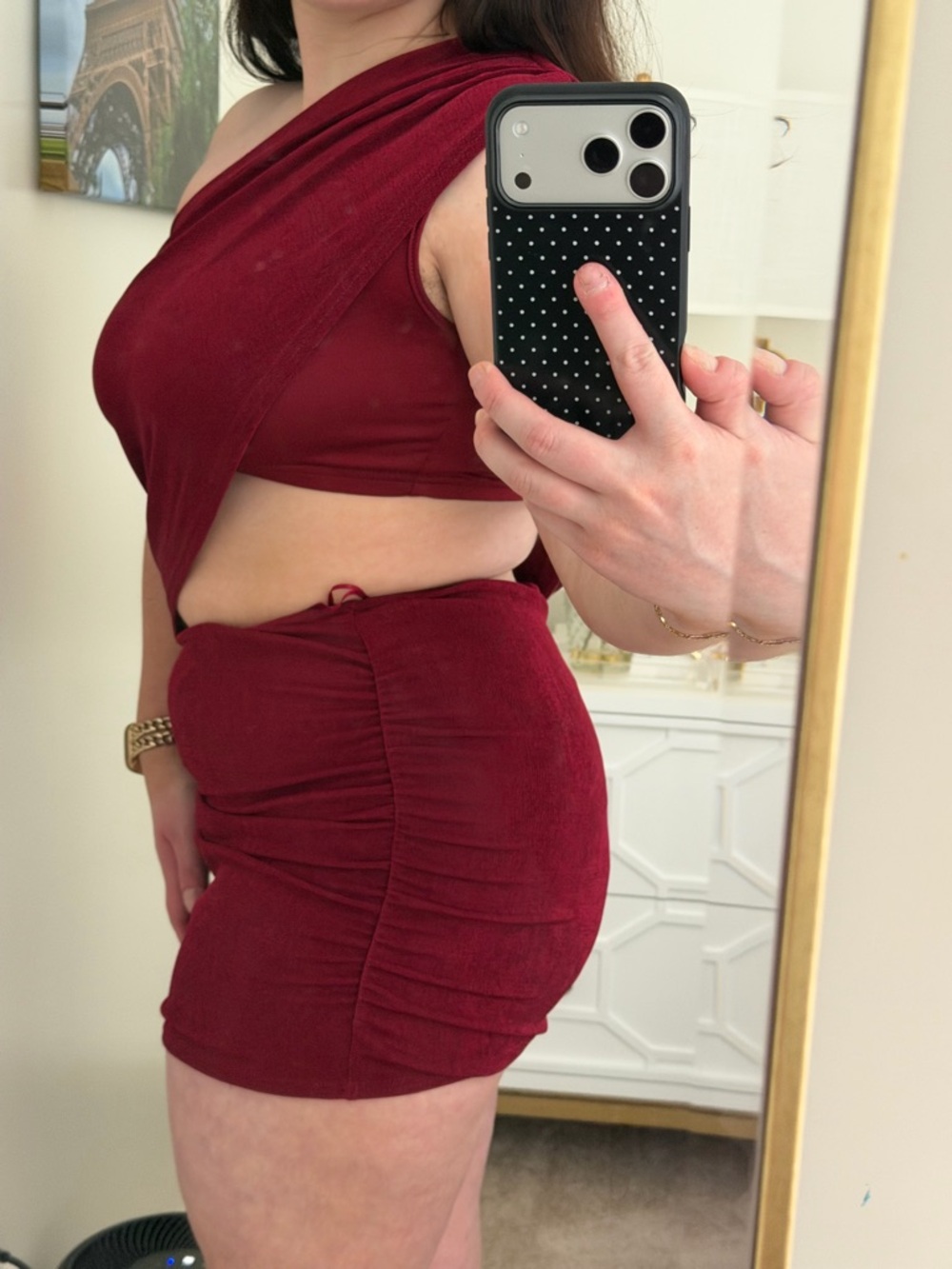 Edikted Fiora One Shoulder Cutout Mini Dress - Picture 4 of 7